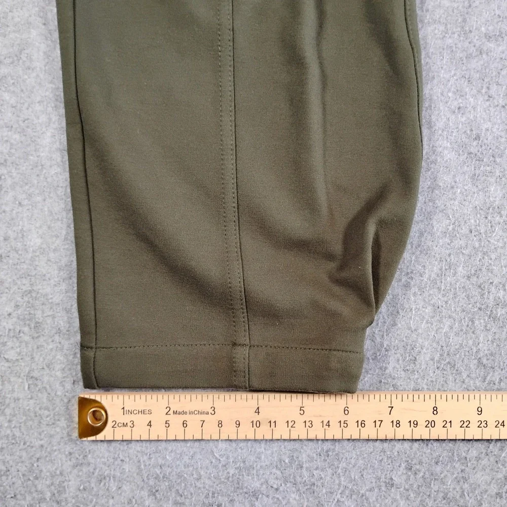 Quince Ultra-Stretch Ponte Tapered Cargo Pants Olive Green Womens Size S